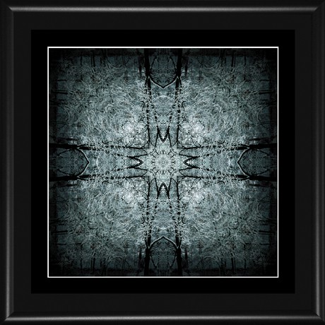 Gotický Chrám (MANDALA 083) MANDALA 083 - 18x18 (15x15) rám černý kov