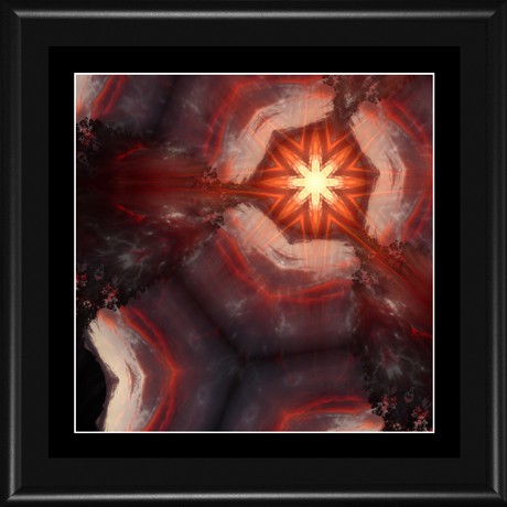 pod širým Nebem (MANDALA 890C) MANDALA 890C - 18x18 (15x15) rám černý kov