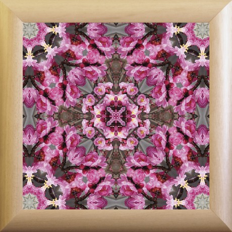 Vůně Dálného Východu (MANDALA 801) MANDALA 801 - 18x18 rám přírodní dřevo