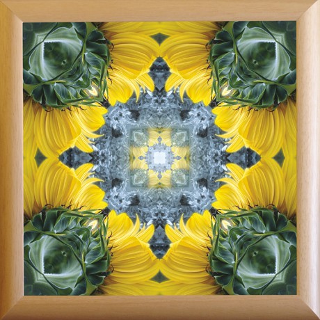 Cesta Srdce a Duše (MANDALA 073) MANDALA 073 - 25x25 rám přírodní dřevo